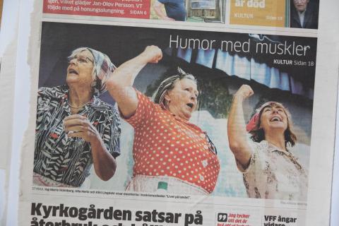 Komedianterna. Text och foto Kristina Westring. Västerviks-Tidningen, 2017. 