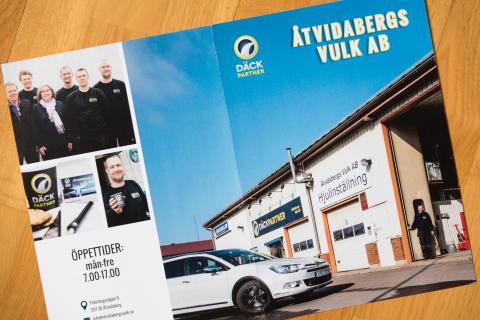 Fotografering, reklamblad Åtidabergs vulk. 